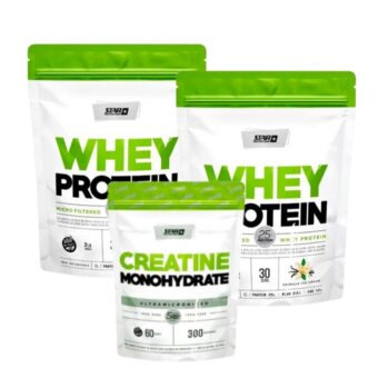 <strong>2 WHEY PROTEIN  DOYPACK 910 GR + 1 CREATINA MONOHIDRATE 300GR DOYPACK  STAR NUTRITION</strong>