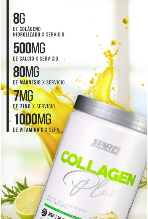 <strong>COLLAGEN PLUS STAR NUTRITION (360 gramos) SABOR LIMON</strong> - Image 3