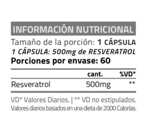 <strong> RESVERATROL 500 STAR NUTRITION</strong> - Image 2