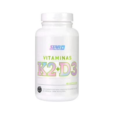 Vitamina D3 + K2 60caps Star Nutrition