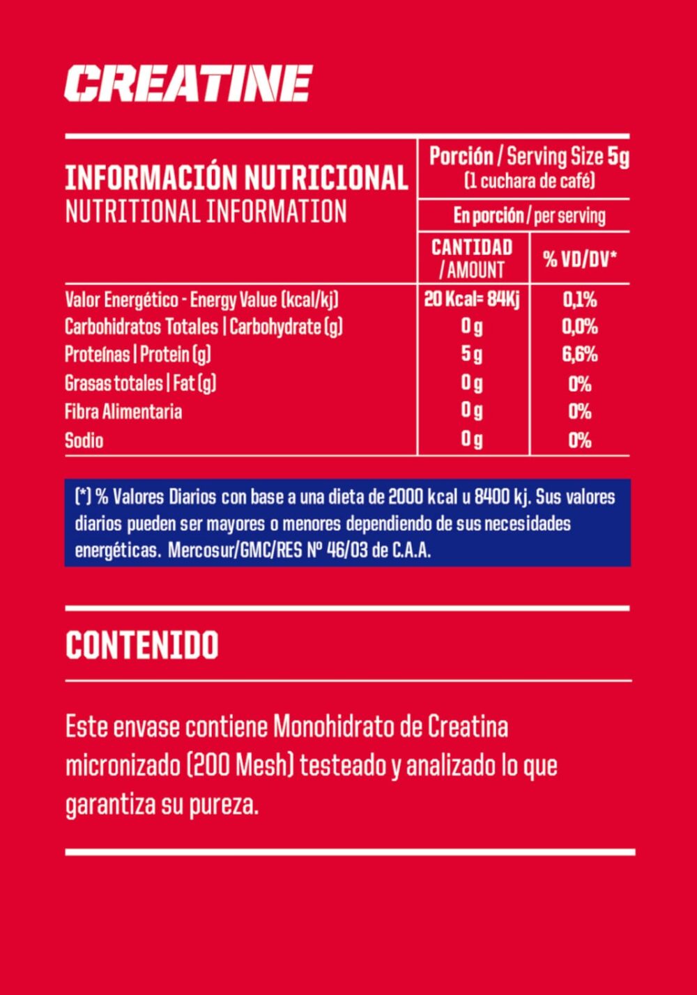 WHEY PROTEIN 1KG + CREATINA MONOHIDRATO 300gr MERVICK
